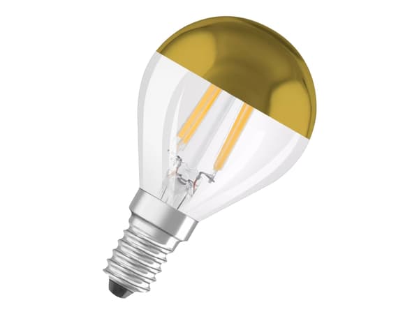 OSRAM LED STAR - LED-glödlampa med filament - form: P45 - klar finish - E14 - 4 W (motsvarande 34 W) - klass F - varmt vitt ljus - 2700 K