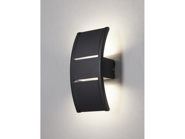 LÆRK VÆGLAMPE SORT UP/DOWNLIGHT