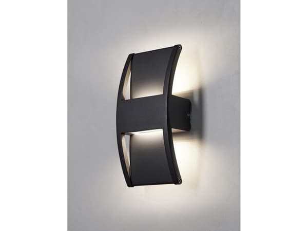 LÆRK VÆGLAMPE SORT UP/DOWNLIGHT