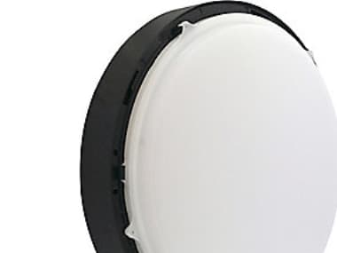 Palma Vægarmatur 12W - LED uden front, CCT switch 3000K/4000K, mat sort, rund IP65