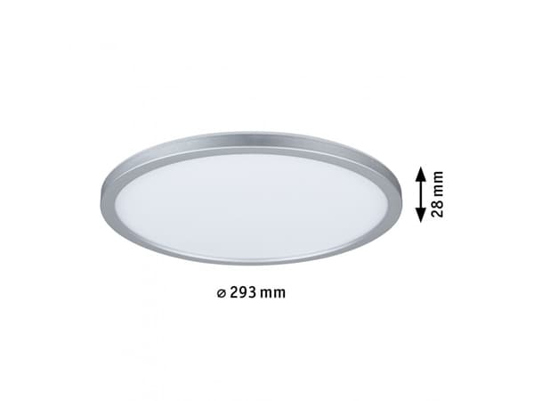 Paulmann Atria Shine, Pyöreä, Kromi, Muovi, IP20, II, 19 W
