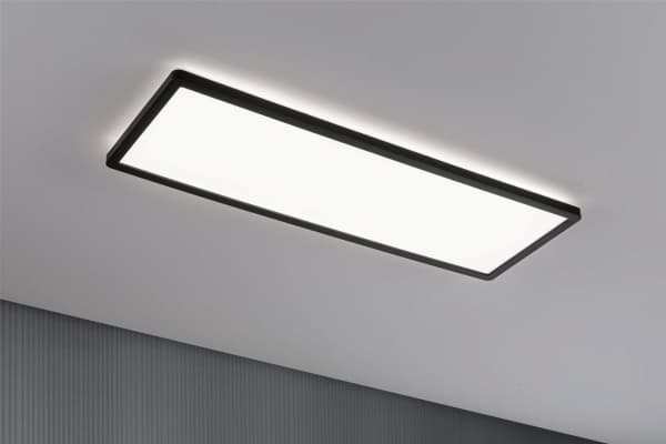 Paulmann Atria Shine, Rektangulær, Tak, Overflatemontert, Sort, Plast, IP20