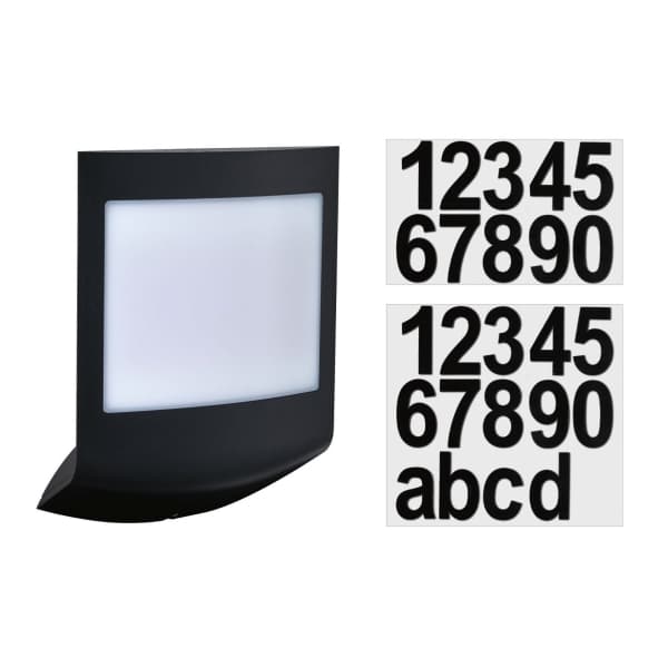 Paulmann 94512, Väggbelysning för utomhusbruk, Antracit, Vit, Plast, Rostfritt stål, IP44, Entré, Fasad, II