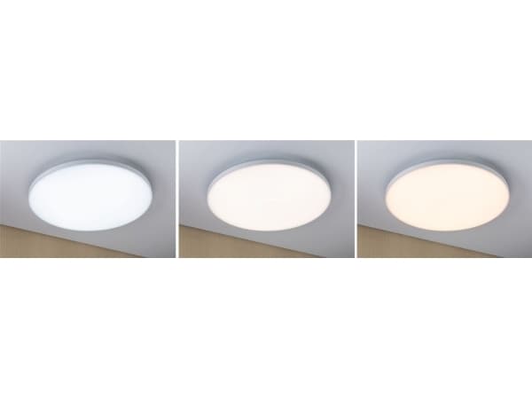 Paulmann Velora, Rund, Tak/Vegg, Hvit, Metall, IP20, II