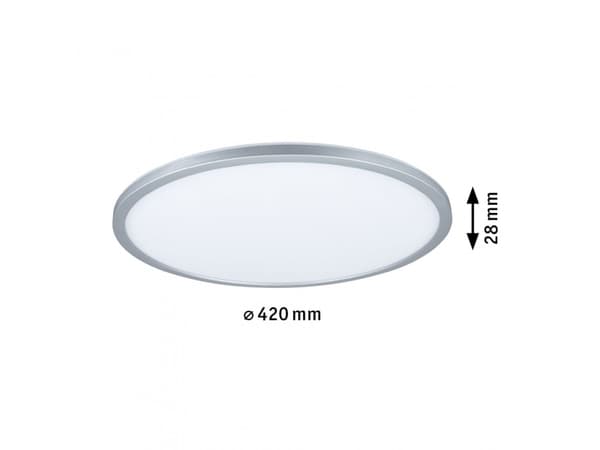Paulmann Atria Shine, Rund, Tak, Overflatemontert, Kromfarget, Plast, IP20