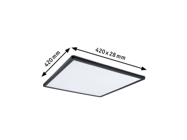 Paulmann Atria Shine, Torg, Svart, Plast, IP20, II, 23 W