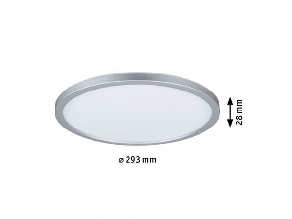 Paulmann Atria Shine, Rund, Tak, Overflatemontert, Kromfarget, Plast, IP20