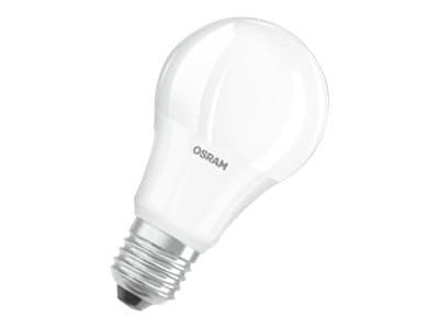 OSRAM BASE CLASSIC A - LED-glödlampa - form: A60 - glaserad finish - E27 - 8.5 W (motsvarande 60 W) - klass F - varmt vitt ljus - 2700 K (paket om 4)