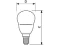 Miniatyrbild 2 av 5: Philips CorePro LED ND 4-25W E14 827 P45 CL, 25 W, E14, 250 LM, 15000 h, Varmvitt