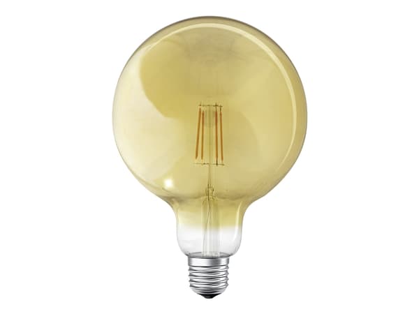 LEDVANCE SMART+ - LED-filamentlyspære - form: globus - E27 - 6 W (ekvivalent 53 W) - klasse E - varmt hvitt lys - 2400 K - gull