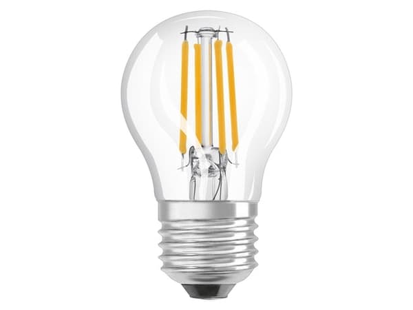 LEDVANCE SMART+ - LED-filamentlyspære - form: P40 - E27 - 4 W (ekvivalent 40 W) - klasse E - varmt hvitt lys - 2700 K - gjennomsiktig