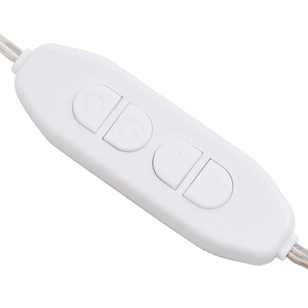 vidaXL lampesæt til spejl 8 LED-lamper varm hvid og kold hvid