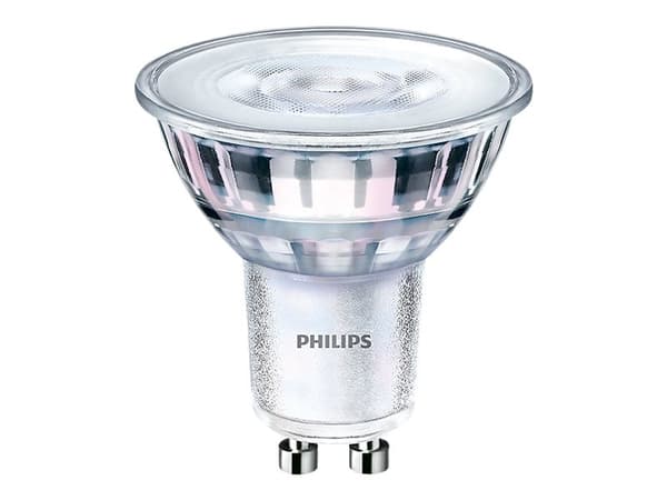 Philips LED Classic - LED-spotlight - GU10 - 4.9 W (motsvarande 65 W) - klass E - vitt ljus - 3000 K