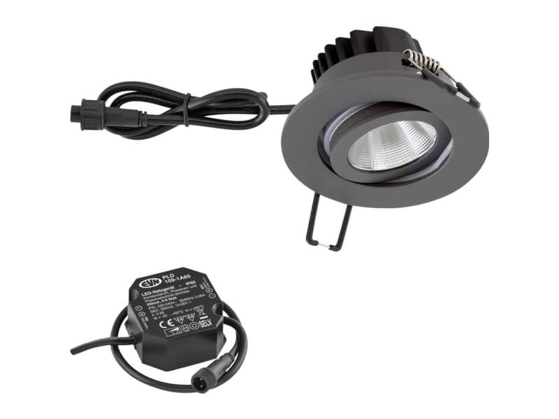 EVN PC650N61602 EVN LED-indbygningslys LED (RGB) LED indbygget 6 W Antracit