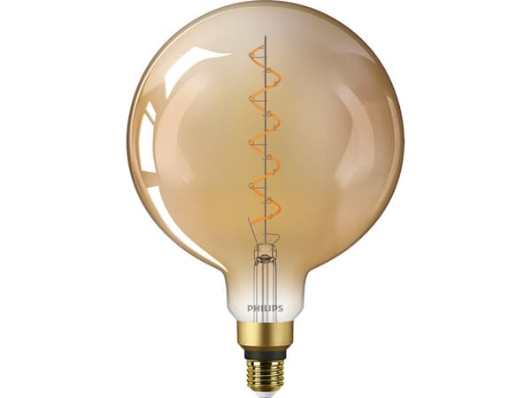 Philips Vintage - LED hehkulamppu - muoto: G200 - E27 - 4,5 W (28 W vastaava) - Liekkivalo - 1800 K - kultainen
