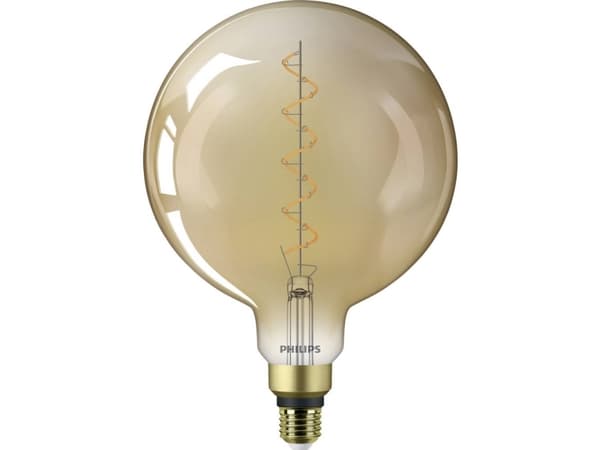 Philips Vintage - LED hehkulamppu - muoto: G200 - E27 - 4,5 W (28 W vastaava) - Liekkivalo - 1800 K - kultainen