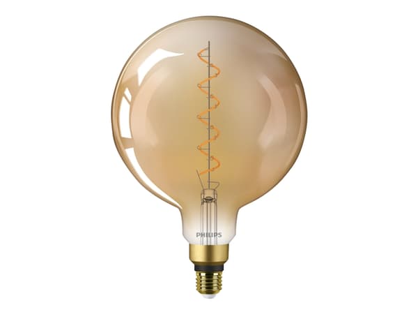 Philips Vintage - LED hehkulamppu - muoto: G200 - E27 - 4,5 W (28 W vastaava) - Liekkivalo - 1800 K - kultainen