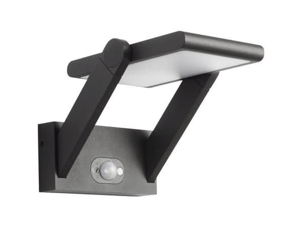 EVN EVN EVN PAS541502 Golvlampa med solenergi för utomhusbruk med rörelsesensor 1,6 W Antracit