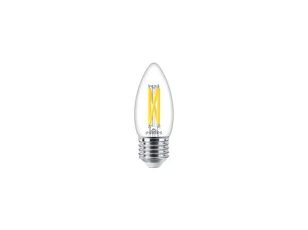 Philips MASTER Value LED Kerte DimTone 3,4W (40W) E27 927 B35 Klar Glas