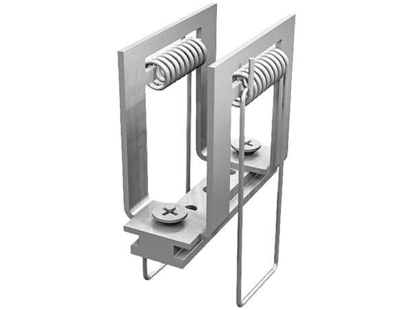 SLV 1004911, Dekselklemme, Tak/Vegg, Kromfarget, Aluminium, IP20, 28 mm
