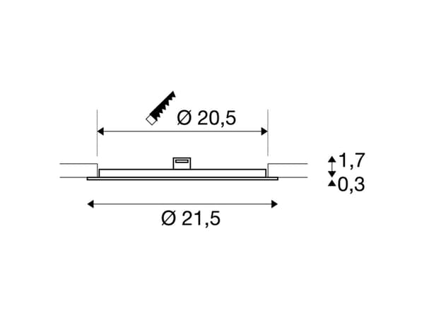 SLV 1003010, 1200 lm, IP20