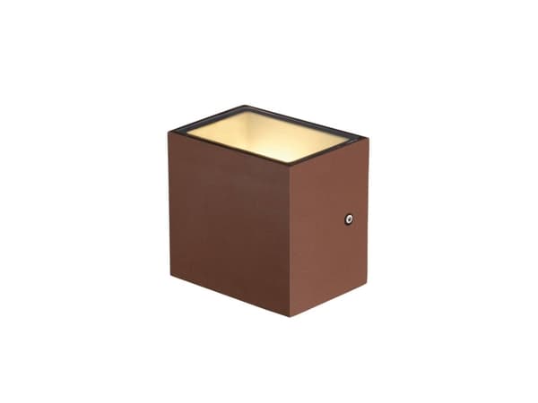 SLV SITRA CUBE WL, Vegg/taklys, Rustfarget, Aluminium, IP44, Fasade, I