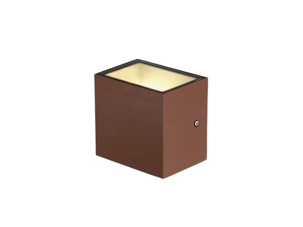 SLV SITRA CUBE WL, Vegg/taklys, Rustfarget, Aluminium, IP44, Fasade, I