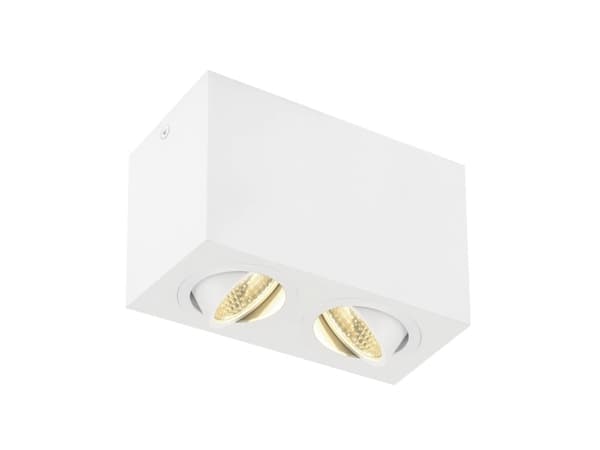 SLV TRILEDO Double, Overflateegnet, 2 ampuller, LED, 3000 K, 1300 lm, Hvit