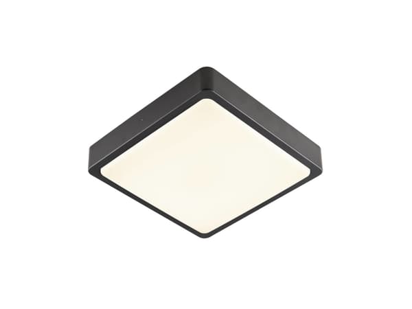 SLV AINOS SQUARE SENSOR, Vägg-/takbelysning för utomhusbruk, Antracit, Gjuten aluminium, IP65, Fasad, I