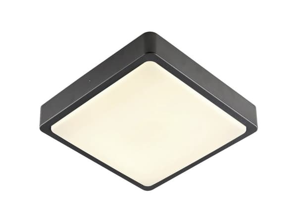 SLV AINOS SQUARE SENSOR, Vägg-/takbelysning för utomhusbruk, Antracit, Gjuten aluminium, IP65, Fasad, I