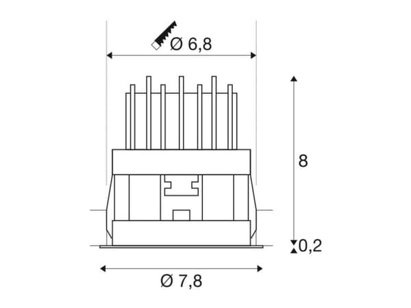 SLV 1002592, 3000 K, IP20, Sort