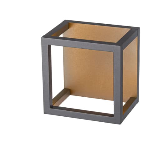 SLV QUADRULO CL, Vägg-/takbelysning för utomhusbruk, Antracit, Gjuten aluminium, IP55, Entré, Garage, Terass, I