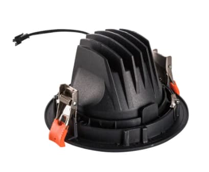 SLV NUMINOS MOVE DL L, Innsunket spotlight, 1 ampuller, LED, 2700 K, 2150 lm, Sort