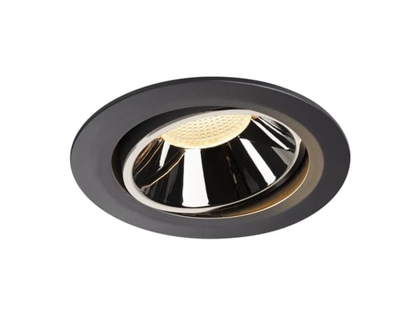 SLV Numinos Move DL XL, Nedtryckbar spotlight, 1 lampor, LED, 37,4 W, 3000 K, Svart