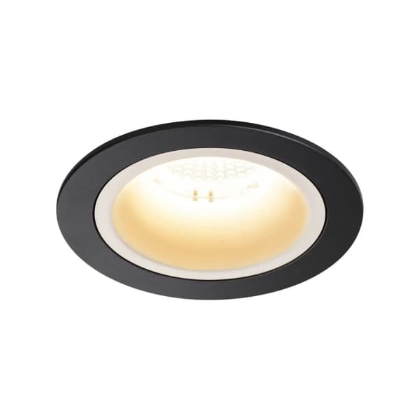 SLV NUMINOS M, Syvennysspottivalo, 1 lamppu(a), LED, 3000 K, 1600 lm, Musta, Valkoinen