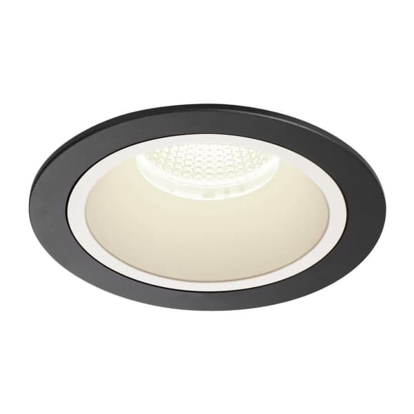 SLV Numinos DL L, Innsunket spotlight, 1 ampuller, 25,41 W, 4000 K, 2450 lm, Sort