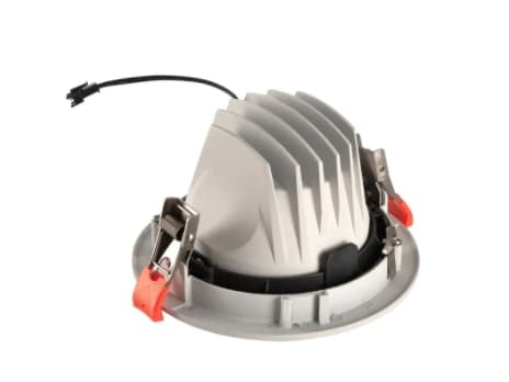 SLV NUMINOS MOVE DL L, Innsunket spotlight, 1 ampuller, LED, 3000 K, 1500 lm, Hvit