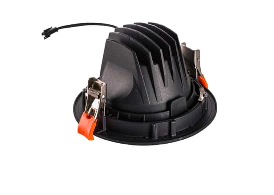 SLV NUMINOS MOVE L, Innsunket spotlight, 1 ampuller, 25,41 W, 2150 lm, Sort