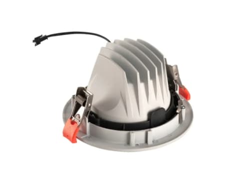 SLV NUMINOS MOVE DL L, Innsunket spotlight, 1 ampuller, LED, 2700 K, 2450 lm, Hvit