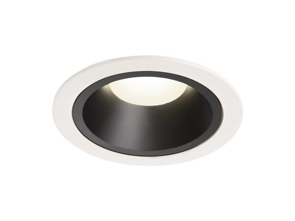 SLV NUMINOS DL L, Innsunket spotlight, 1 ampuller, LED, 4000 K, 2350 lm, Sort, Hvit