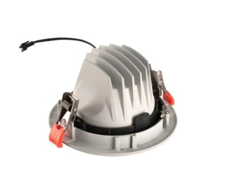 SLV NUMINOS MOVE DL L, Innsunket spotlight, 1 ampuller, LED, 2700 K, 2150 lm, Hvit