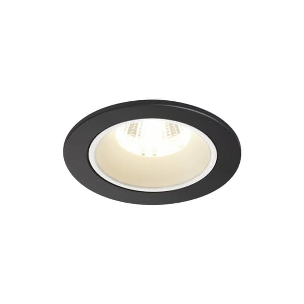 SLV Numinos DL S, Innsunket spotlight, 1 ampuller, 8,6 W, 4000 K, 790 lm, Sort