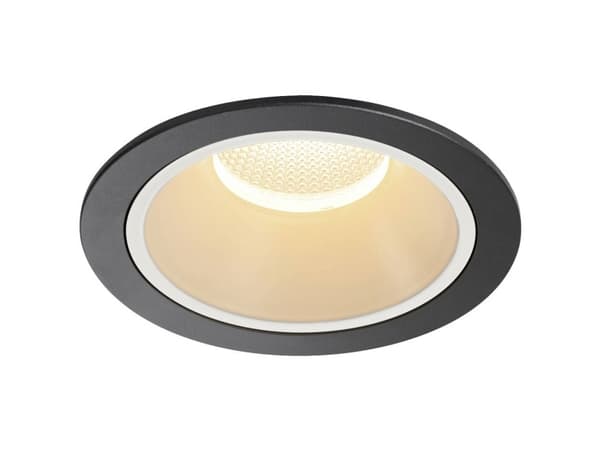 SLV NUMINOS DL XL, Innsunket spotlight, 1 ampuller, LED, 2700 K, 3500 lm, Sort