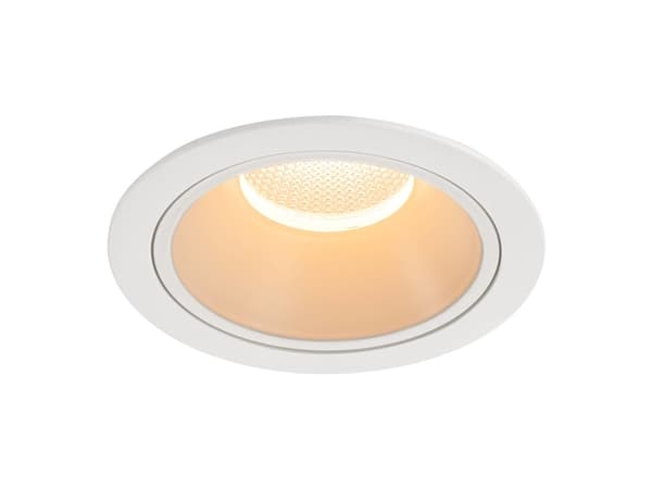 SLV NUMINOS DL XL, Innsunket spotlight, 1 ampuller, LED, 2700 K, 3500 lm, Hvit