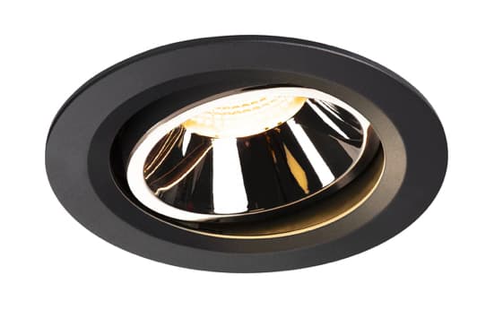 SLV NUMINOS MOVE L, Nedtryckbar spotlight, 1 lampor, 25,41 W, 2200 LM, Svart