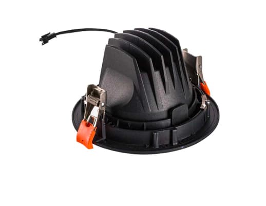 SLV NUMINOS MOVE L, Innsunket spotlight, 1 ampuller, 25,41 W, 2200 lm, Sort