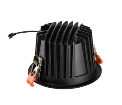 SLV NUMINOS DL XL, Innsunket spotlight, 1 ampuller, LED, 3000 K, 3500 lm, Sort