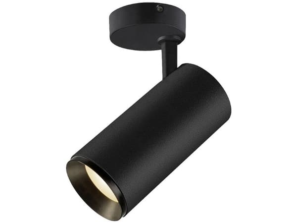 SLV Numinos L, Overflateegnet, 1 ampuller, LED, 3000 K, 2430 lm, Sort