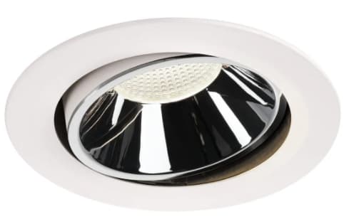 SLV NUMINOS MOVE DL XL, Innsunket spotlight, 1 ampuller, LED, 4000 K, 3750 lm, Hvit