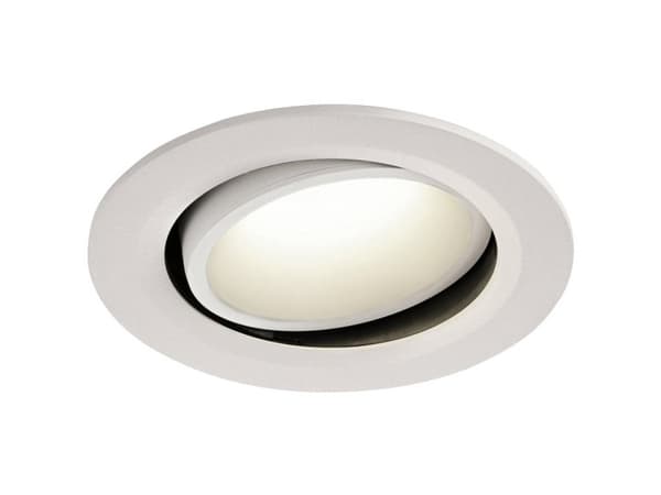 SLV Numinos Move DL L, Innsunket spotlight, 1 ampuller, LED, 4000 K, 2450 lm, Hvit